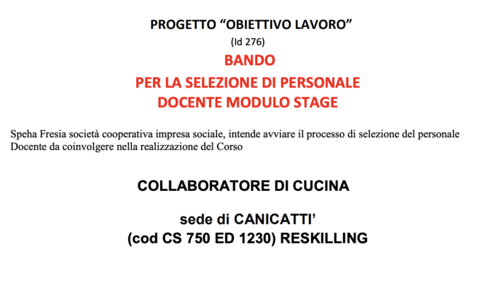 SCARICA IL BANDO